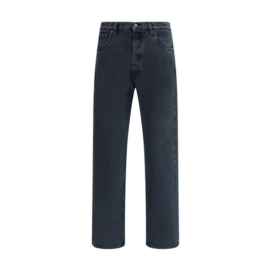 Prada Black Cotton Straight-Leg Jeans Prada