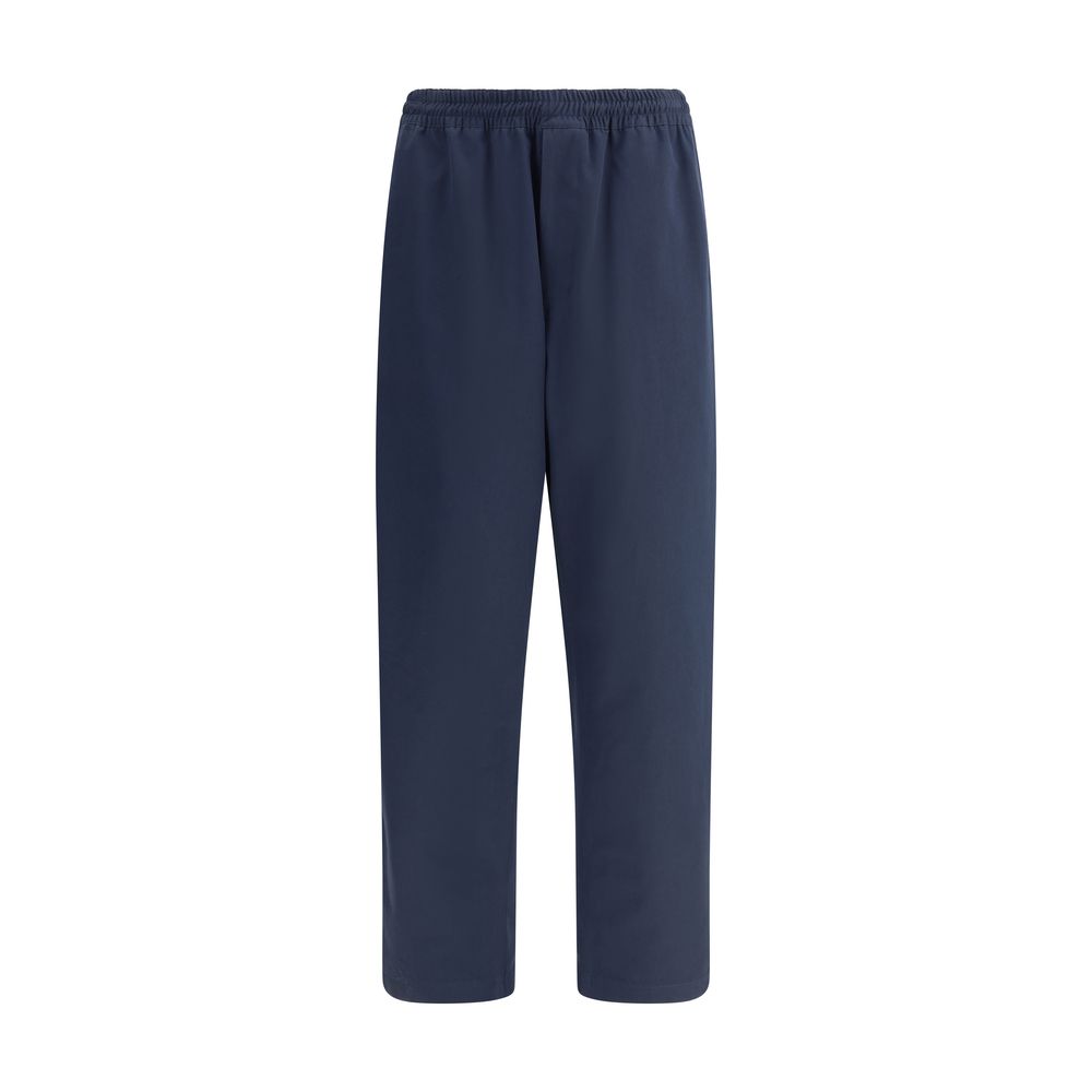 Prada Blue Cotton Casual Pants