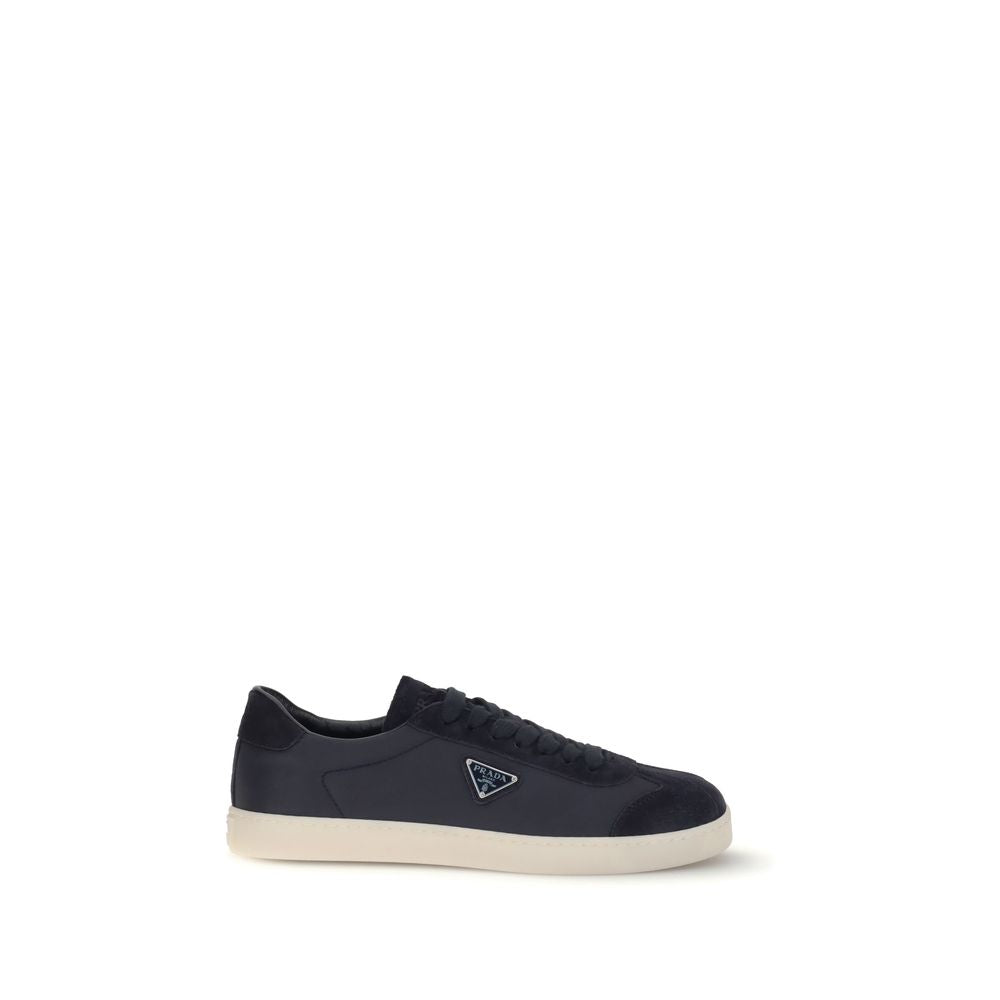 Prada Blue Polyamide Low Top Sneakers