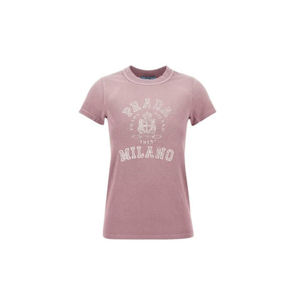 Prada Multicolor Cotton T-Shirt 1728,72470364320,Clothing,IT40 | M,Multicolor,New with tags,Prada,T-Shirts - Clothing,T-Shirts - T-Shirts - Clothing,Women