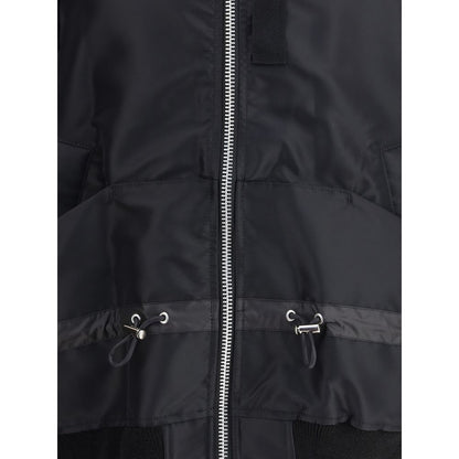 Sacai Black Nylon Bomber