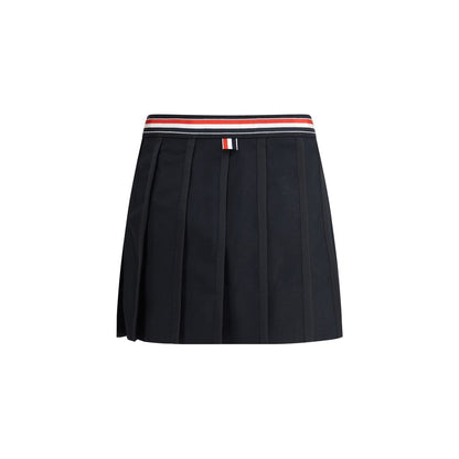 Thom Browne Black Wool Mini Skirt Thom Browne