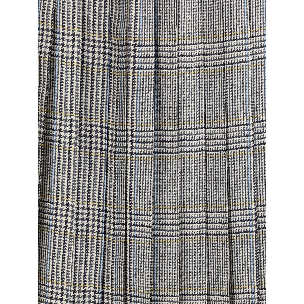 Thom Browne Multicolor Silk Midi Skirt Thom Browne