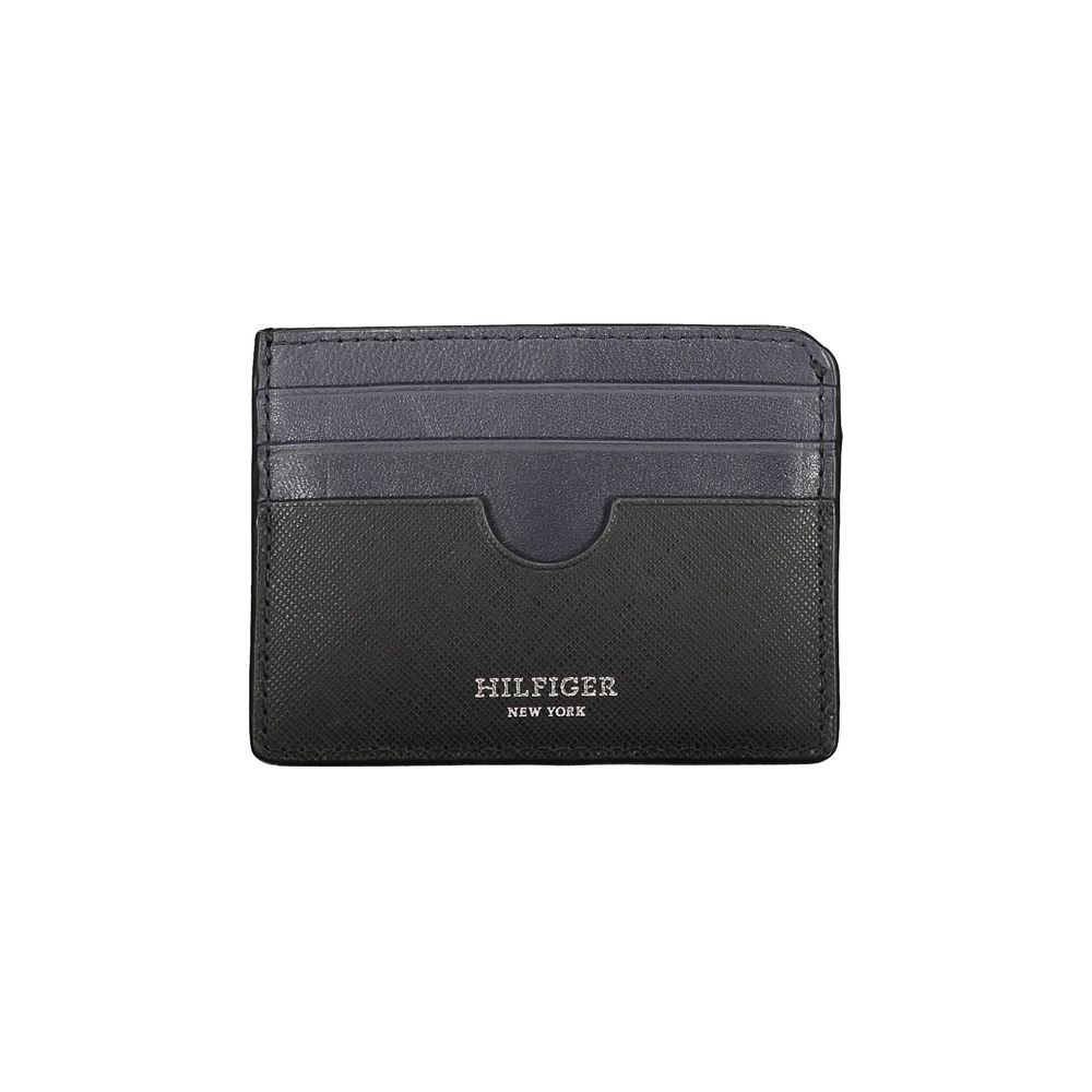 Tommy Hilfiger Black Leather Men Wallet