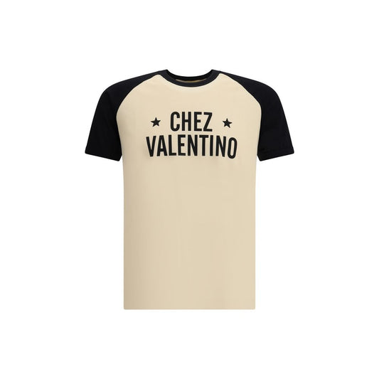 Valentino Cream Cotton T-Shirt