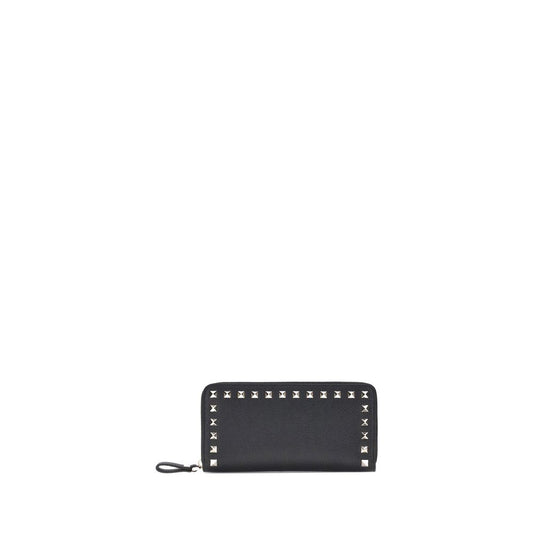 Valentino Garavani Black Calf Leather Bos Taurus Wallet