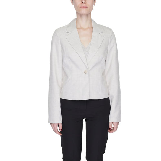 Vero Moda Gray Polyester Blazer Vero Moda