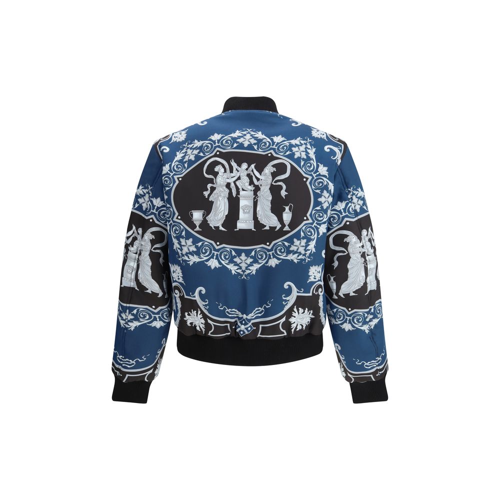Versace Black Polyamide Bomber