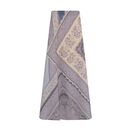 Zimmermann Purple Linen Midi Skirt Zimmermann